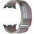 Ремінець Deexe Nylon Magic Tape для Samsung Galaxy Watch 8 (40/44mm) / 8 Classic - Red / Grey: фото 1 з 3