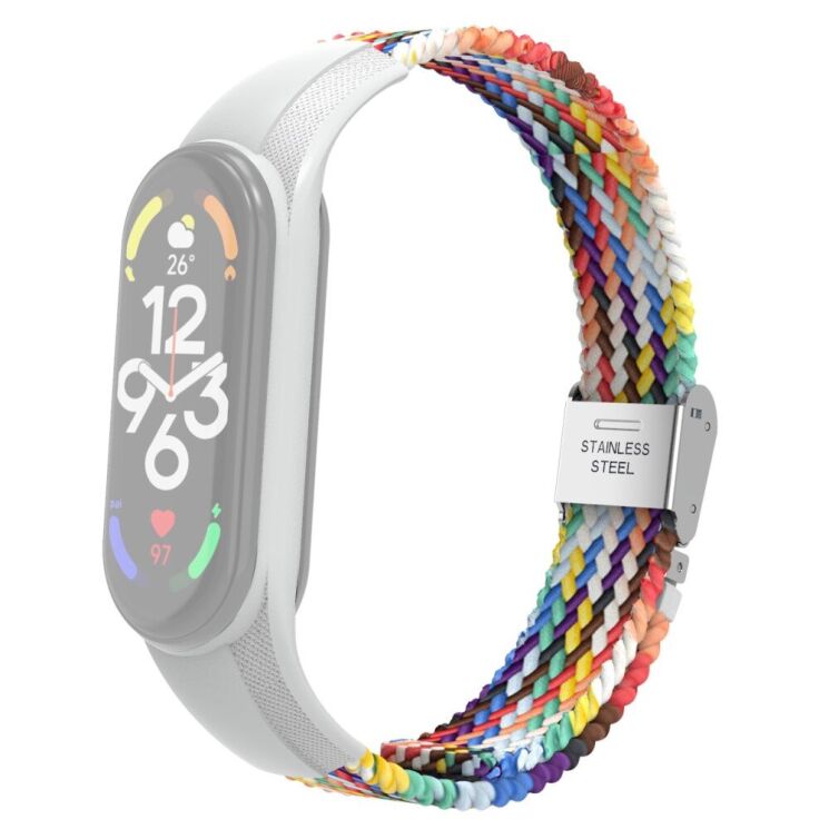 Ремінець Deexe Nylon Strap для Xiaomi Mi Band 7 - Colorful: фото 1 з 5