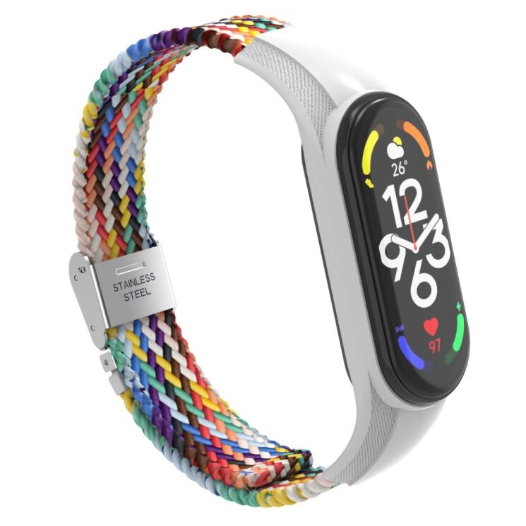 Ремінець Deexe Nylon Strap для Xiaomi Mi Band 7 - Colorful: фото 5 з 5