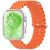 Ремешок Deexe Ocean Silicone для Huawei Watch Fit 3 - Orange: фото 1 из 3