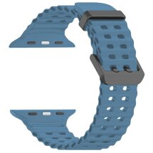Ремешок Deexe Ocean Strap для Apple Watch 46 / 45 / 44 / SE 44 / 42 (Series 1-3) / Ultra / Ultra 2 - Blue: фото 1 из 1