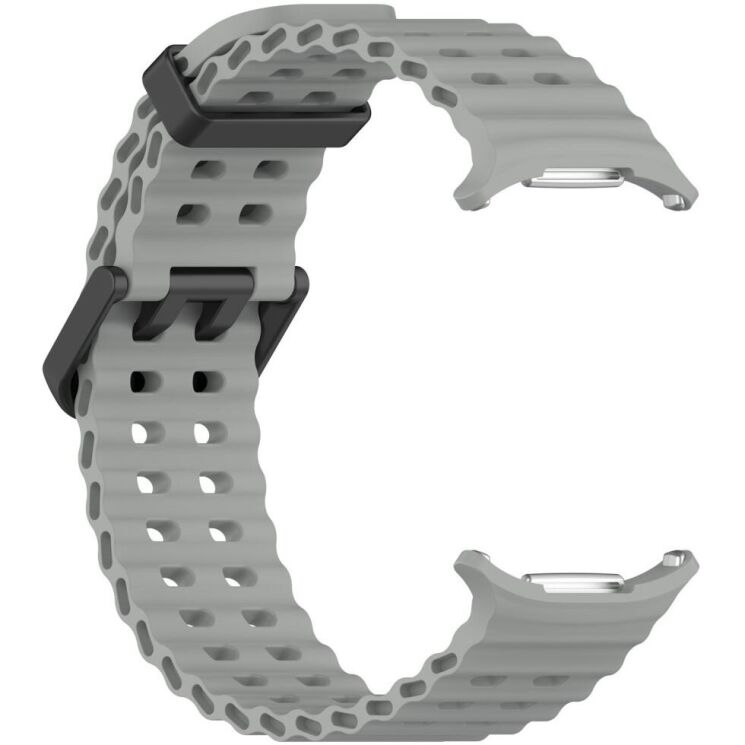 Ремешок Deexe Ocean Strap для Samsung Galaxy Watch Ultra (47mm) - Grey: фото 3 из 9