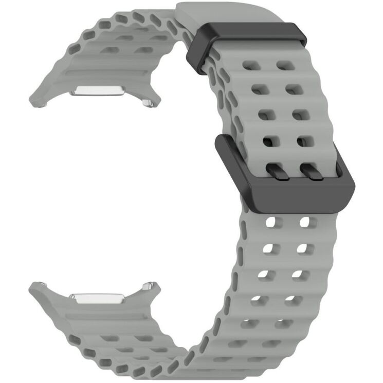 Ремешок Deexe Ocean Strap для Samsung Galaxy Watch Ultra (47mm) - Grey: фото 2 из 9