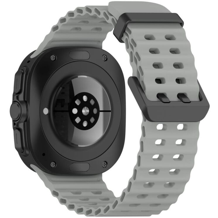 Ремешок Deexe Ocean Strap для Samsung Galaxy Watch Ultra (47mm) - Grey: фото 1 из 9