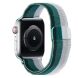 Ремінець Deexe Rainbow Loop для Apple Watch 42 (Series 10) / 41 / 40 / SE 40 / 38 - Silver / White / Green / Black (251841E). Фото 1 з 4