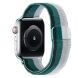 Ремешок Deexe Rainbow Loop для Apple Watch 38 / 40 / SE 40 / 41 mm - Silver / White / Green / Black: фото 1 из 4