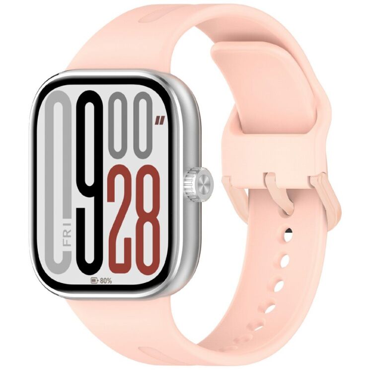 Ремешок Deexe Soft Line для Xiaomi Mi Smart Band 8 Pro / 9 Pro / Redmi Watch 4 / 5 - Light Pink: фото 2 из 2