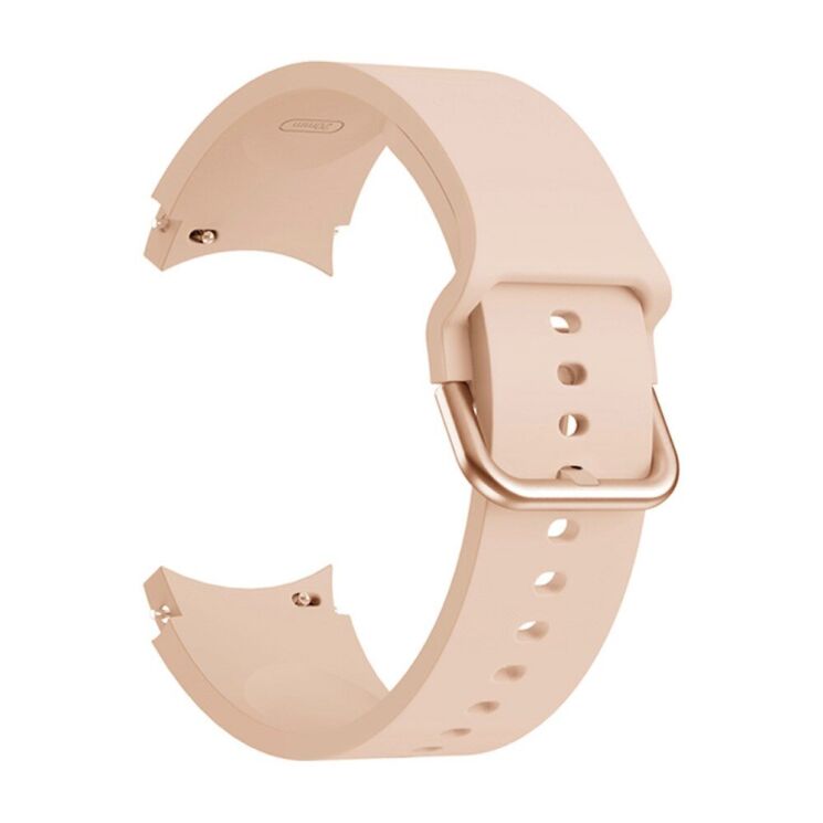 Ремешок Deexe Soft Silicone для Samsung Galaxy Watch 4 / 4 Classic / 5 / 5 Pro / 6 / 6 Classic / 7 / FE - Pink: фото 2 из 8