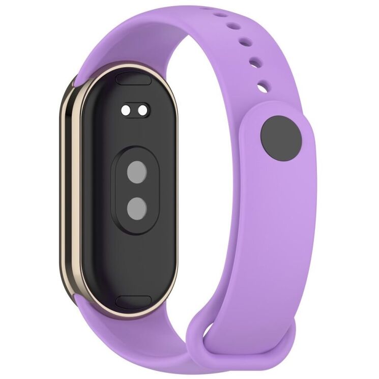 Ремешок Deexe Soft Silicone для Xiaomi Mi Smart Band 8 / 9 - Lavender: фото 1 из 5