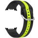 Ремінець Deexe Sport Strap для Samsung Galaxy Watch 8 (40/44mm) / 8 Classic - Black / Green (384178BG). Фото 3 з 6