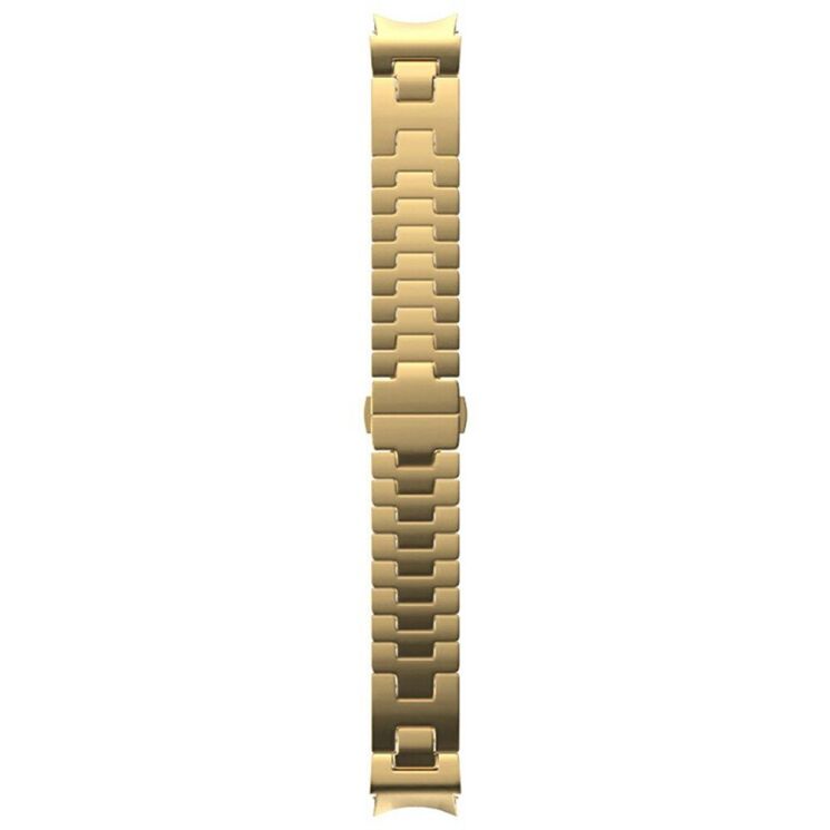 Ремешок Deexe Stainless Steel QuickFit для Samsung Galaxy Watch 4 / 5 / 6 / 7 / FE (40mm) - Gold: фото 3 из 6
