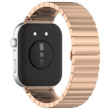 Ремінець Deexe Steel Strap для Huawei Watch Fit 3 - Rose Gold: фото 1 з 7
