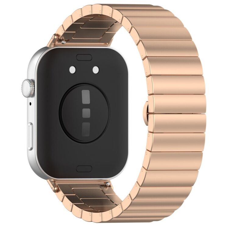 Ремінець Deexe Steel Strap для Huawei Watch Fit 3 - Rose Gold: фото 1 з 7