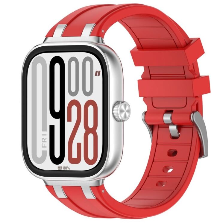 Ремешок Deexe Vortex для Xiaomi Redmi Watch 4 / Watch 5 / Mi Smart Band 8 Pro / Band 9 Pro - Red: фото 4 из 8