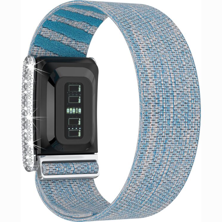 Ремешок для часов Deexe Shiny Strap для WHOOP 5.0 - Light Blue (403108TT) Ремешок для часов Deexe Shiny Strap для WHOOP 5.0 - Light Blue: фото 2 из 6
