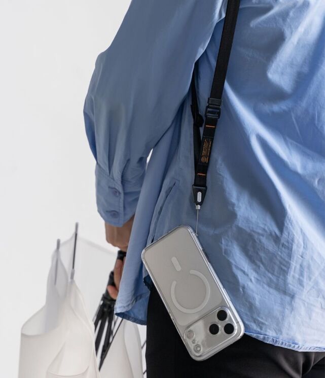 Ремешок для смартфона Ringke Shoulder Slim Strap (8800328818606) - Black (983035B) Ремешок для смартфона Ringke Shoulder Slim Strap (8800328818606) - Black: фото 4 из 8