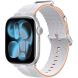 Ремінець Reframe Sport Linear для Apple Watch 42 (Series 10/11) / 41 / 40 / SE 40 / 38 - White / Orange (345159WO). Фото 2 з 5