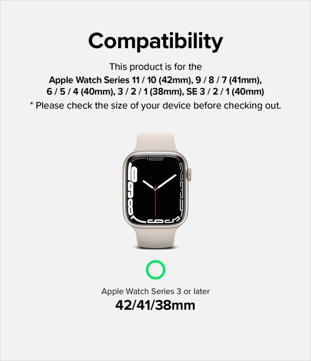 Ремінець Ringke Sports Air Loop для Apple Watch 42 (Series 10/11) / 41 / 40 / SE 40 / 38 (8809919306188) - Summit White: фото 3 з 15