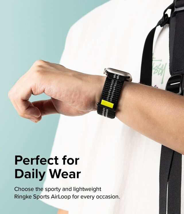 Ремінець Ringke Sports Air Loop для Apple Watch 42 (Series 10/11) / 41 / 40 / SE 40 / 38 (8809919306188) - Summit White: фото 4 з 15