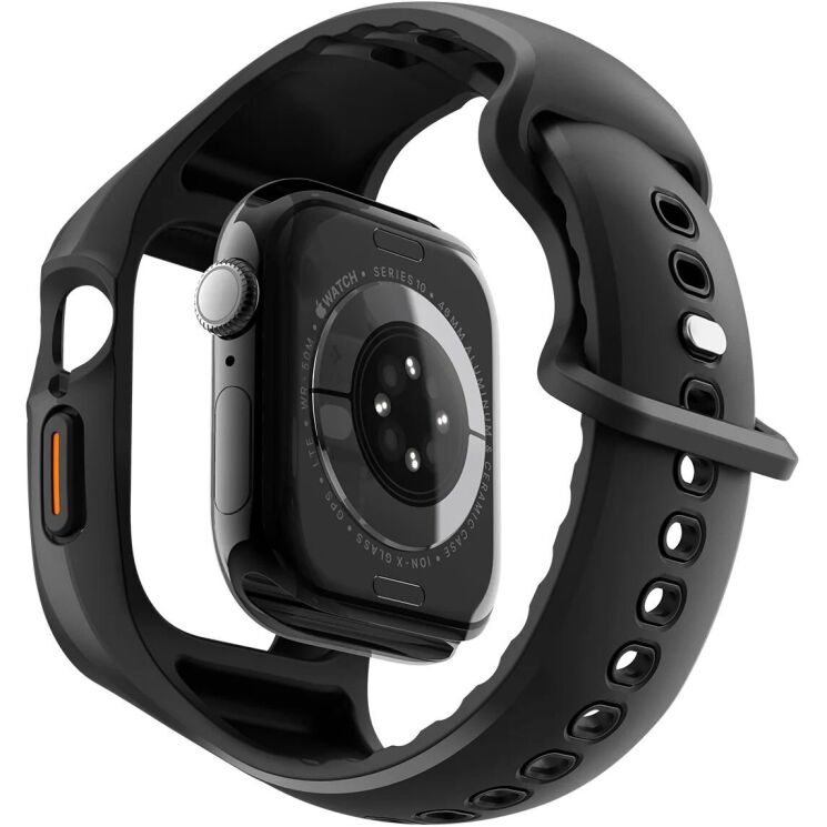 Ремешок Spigen (SGP) Liquid Air Pro для Apple Watch 10 46 mm (ACS09317) - Matte Black: фото 4 из 17