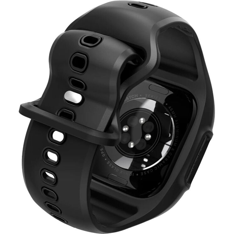 Ремешок Spigen (SGP) Liquid Air Pro для Apple Watch 10 46 mm (ACS09317) - Matte Black: фото 6 из 17