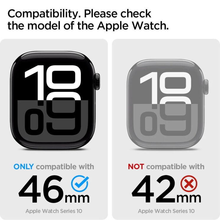 Ремешок Spigen (SGP) Liquid Air Pro для Apple Watch 10 46 mm (ACS09317) - Matte Black: фото 12 из 17