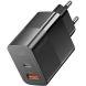 Мережевий зарядний пристрій ESSAGER Pinchen 33W (USB + Type-C) ECTAC-PCB01-P - Black (960215B). Фото 3 з 15