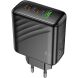 Мережевий зарядний пристрій Hoco CS26A PD45W (USB + 2Type-C) - Black (960227B). Фото 2 з 9