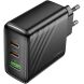 Мережевий зарядний пристрій Hoco CS26A PD45W (USB + 2Type-C) - Black (960227B). Фото 6 з 9