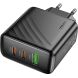 Мережевий зарядний пристрій Hoco CS26A PD45W (USB + 2Type-C) - Black (960227B). Фото 5 з 9