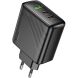 Мережевий зарядний пристрій Hoco CS26A PD45W (USB + 2Type-C) - Black (960227B). Фото 1 з 9