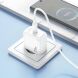 Сетевое зарядное устройство Hoco CS53A Surplus PD25W + кабель Type-C to Type-C - White (960155W). Фото 9 из 9