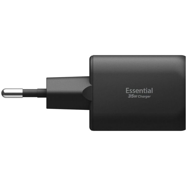 Мережевий зарядний пристрій Spigen EE352EU USB + Type-C (35W) ACH09463 - Black: фото 3 з 8