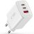 Мережевий зарядний пристрій Tech-Protect Network Charger GaN 65W (2Type-C + USB) - White: фото 1 з 8