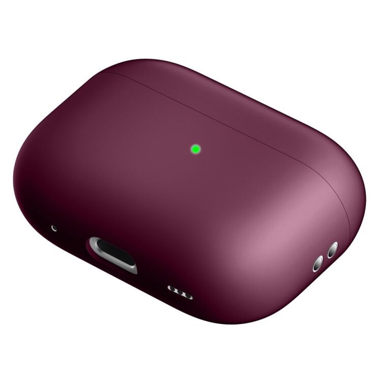 Силиконовый чехол Deexe Silicone Case (FH) для Apple AirPods Pro 2 - Wine Red: фото 2 из 5