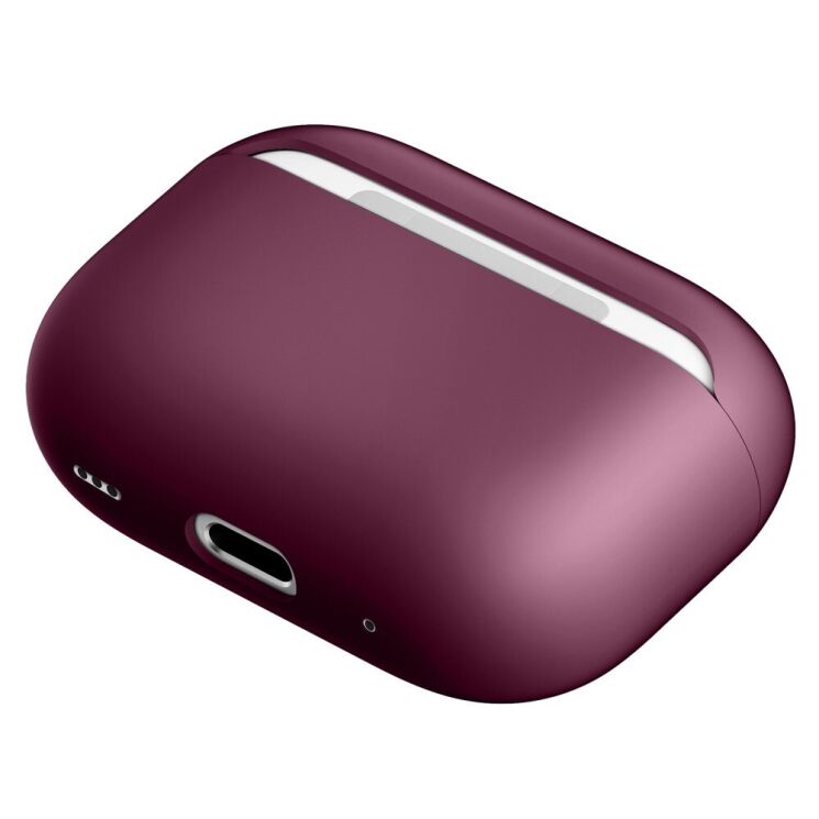 Силиконовый чехол Deexe Silicone Case (FH) для Apple AirPods Pro 2 - Wine Red: фото 3 из 5