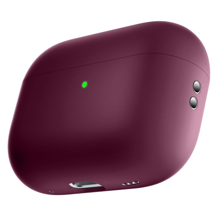 Силиконовый чехол Deexe Silicone Case (FH) для Apple AirPods Pro 2 - Wine Red: фото 1 из 5