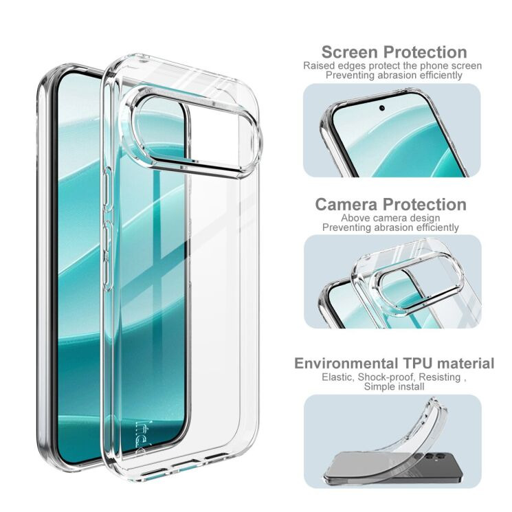 Силіконовий чохол IMAK UX-10 Series для Google Pixel 10 / 10 Pro - Transparent: фото 5 з 7