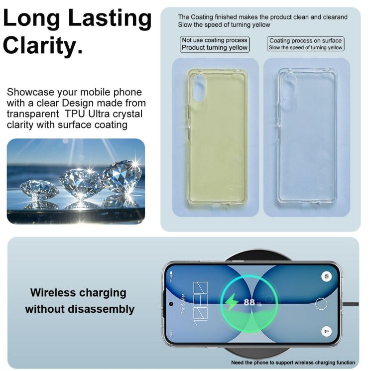 Силіконовий чохол IMAK UX-10 Series для Nothing Phone (4a) - Transparent (411315T) Силіконовий чохол IMAK UX-10 Series для Nothing Phone (4a) - Transparent: фото 7 з 9