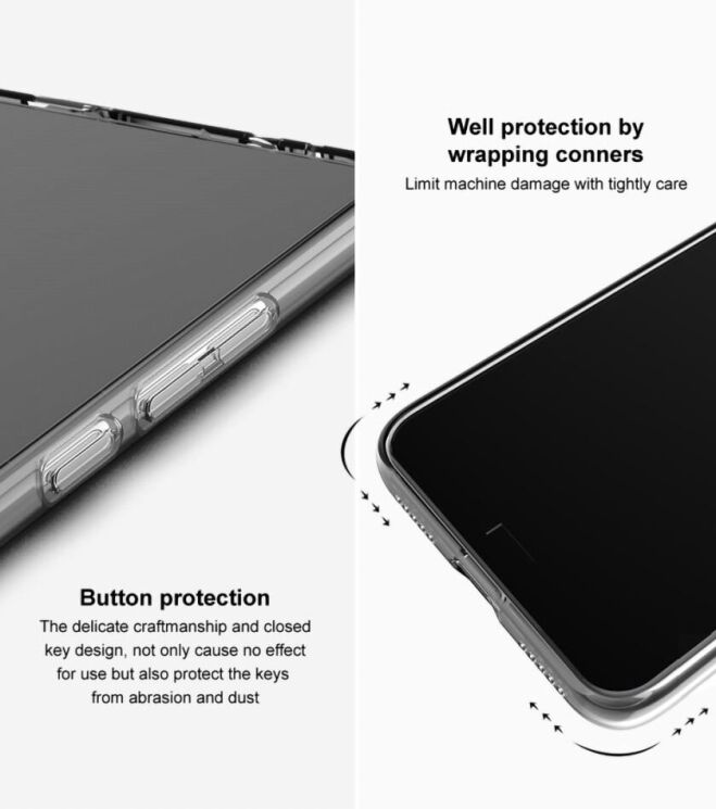Силиконовый чехол IMAK UX-5 Series для Honor Magic 6 Pro - Transparent: фото 8 из 10