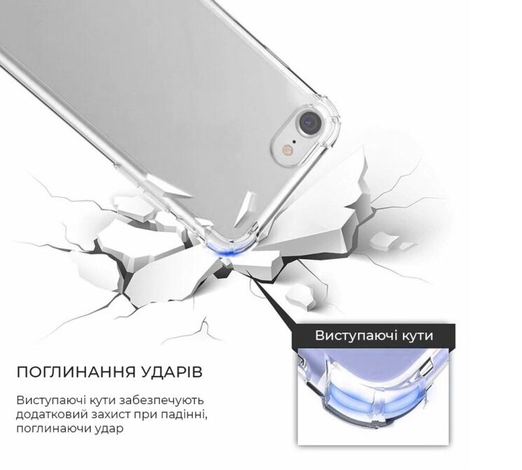 Силиконовый (TPU) чехол ArmorStandart Air Force для Xiaomi Mi Note 10 / Mi Note 10 Pro - Transparent: фото 3 из 4