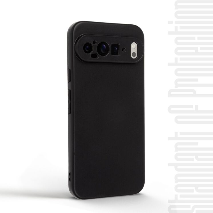 Силиконовый (TPU) чехол ArmorStandart Matte Slim Fit для Google Pixel 9 - Black: фото 3 из 5