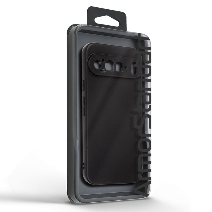 Силиконовый (TPU) чехол ArmorStandart Matte Slim Fit для Google Pixel 9 - Black: фото 2 из 5