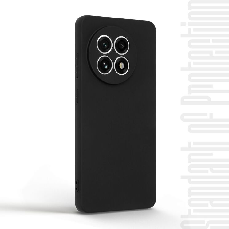 Силиконовый (TPU) чехол ArmorStandart Matte Slim Fit для OnePlus 13R - Black: фото 3 из 4