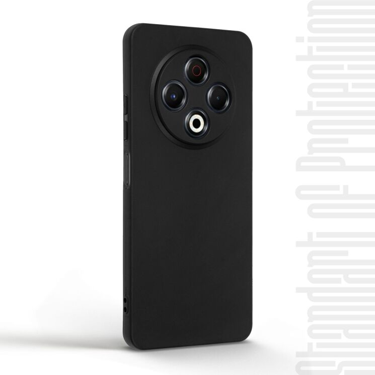 Силиконовый (TPU) чехол ArmorStandart Matte Slim Fit для TECNO Spark 30 - Black: фото 2 из 5