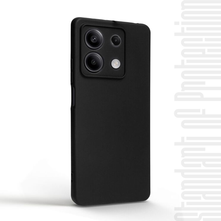 Силиконовый (TPU) чехол ArmorStandart Matte Slim Fit для Xiaomi Redmi Note 13 5G - Black: фото 2 из 5