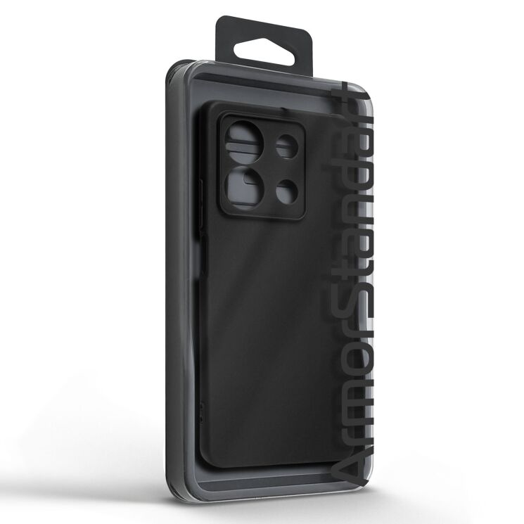 Силиконовый (TPU) чехол ArmorStandart Matte Slim Fit для Xiaomi Redmi Note 13 5G - Black: фото 5 из 5