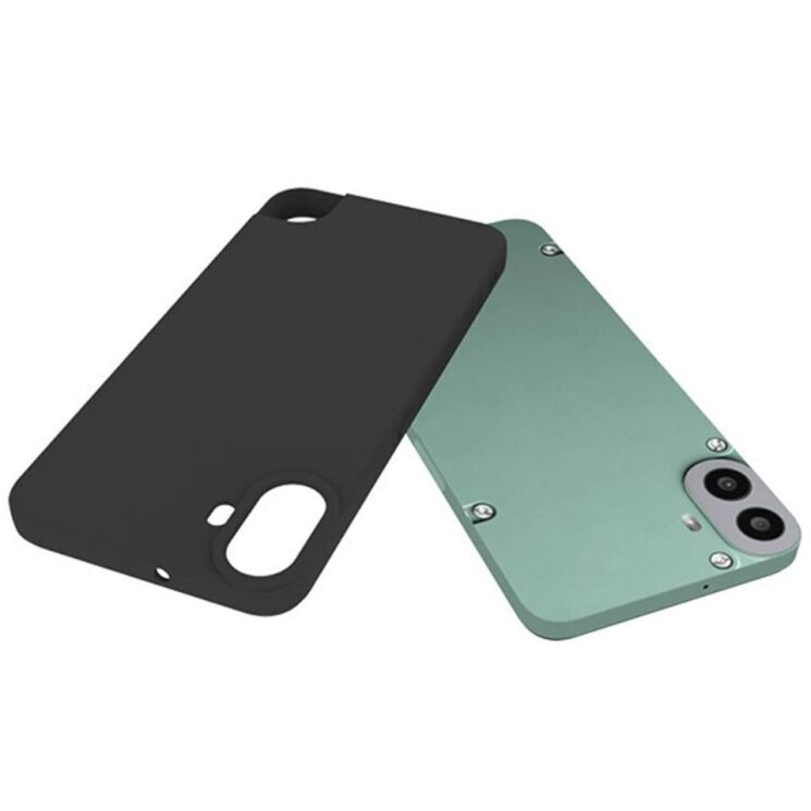 Силиконовый (TPU) чехол Deexe Matte Case для Nothing CMF Phone 1 - Black: фото 4 из 5