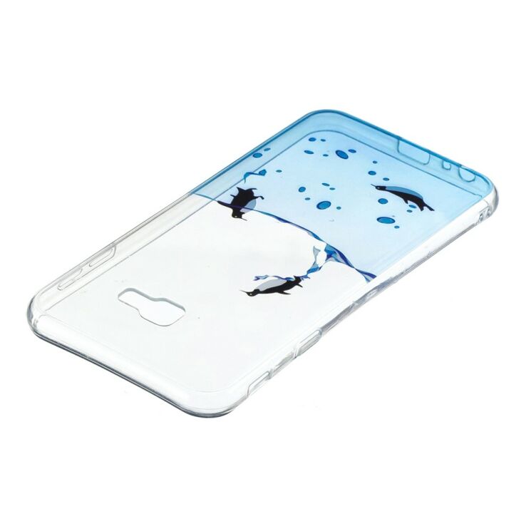 Силиконовый (TPU) чехол Deexe Pretty Glossy для Samsung Galaxy J4+ (J415) - Lovely Penguin: фото 3 из 5