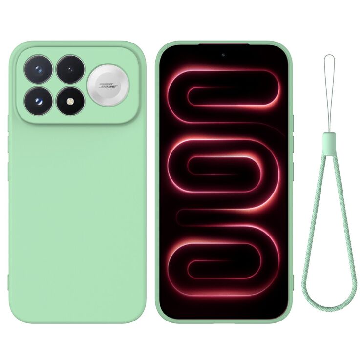 Силиконовый (TPU) чехол Deexe Silicone Case для Xiaomi Poco F9 Pro - Green: фото 1 из 9